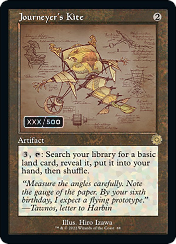 Journeyer's Kite (Retro Schematic) (Serial Numbered) [The Brothers' War Retro Artifacts] | Card Citadel