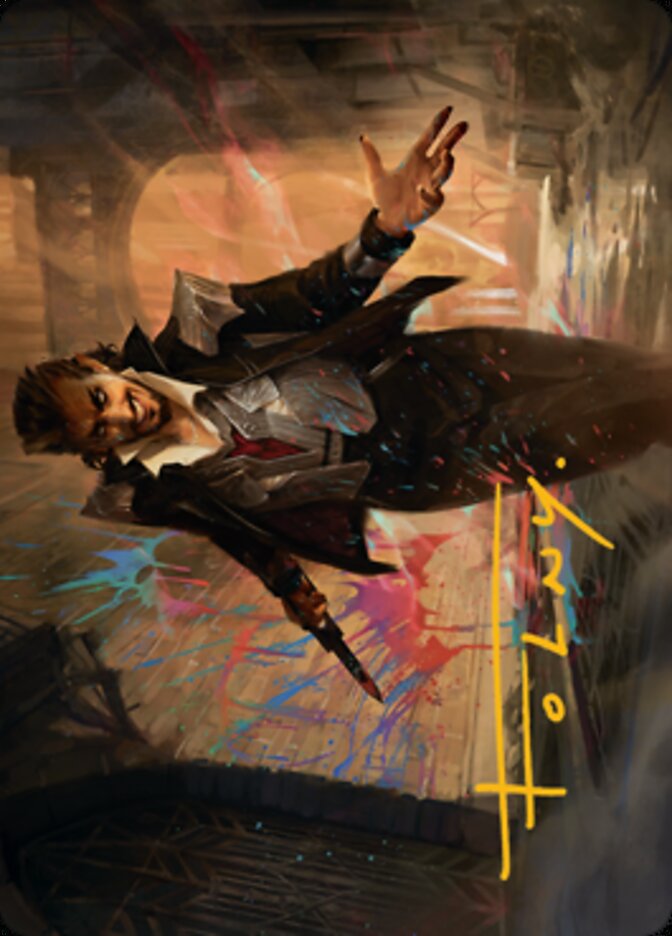 Anhelo, the Painter Art Card (Gold-Stamped Signature) [Streets of New Capenna Art Series] | Card Citadel