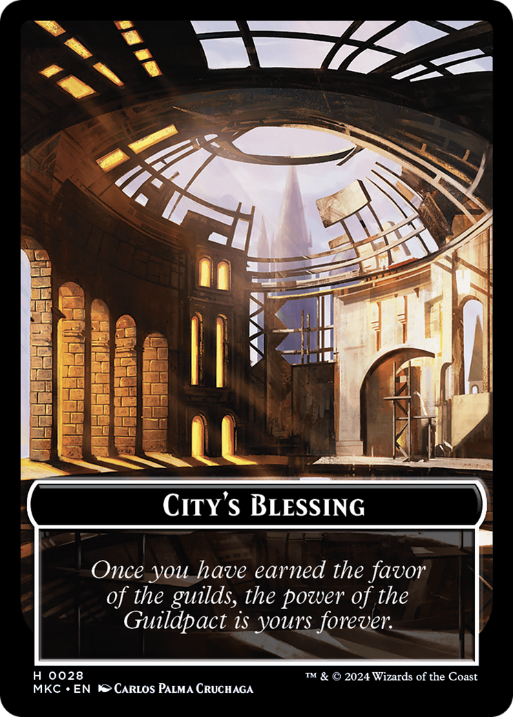 City's Blessing // Human Soldier Double-Sided Token [Murders at Karlov Manor Commander Tokens] | Card Citadel
