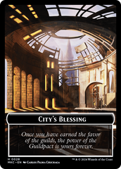 City's Blessing // Zombie Double-Sided Token [Murders at Karlov Manor Commander Tokens] | Card Citadel