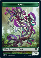 Plant // Treasure Double-sided Token [Kamigawa: Neon Dynasty Commander Tokens] | Card Citadel