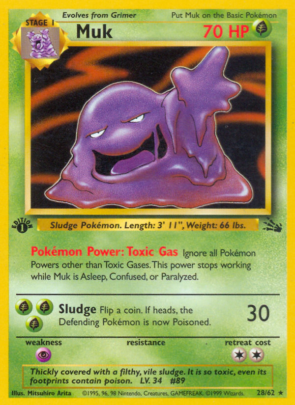 Muk (28/62) [Fossil 1st Edition] | Card Citadel