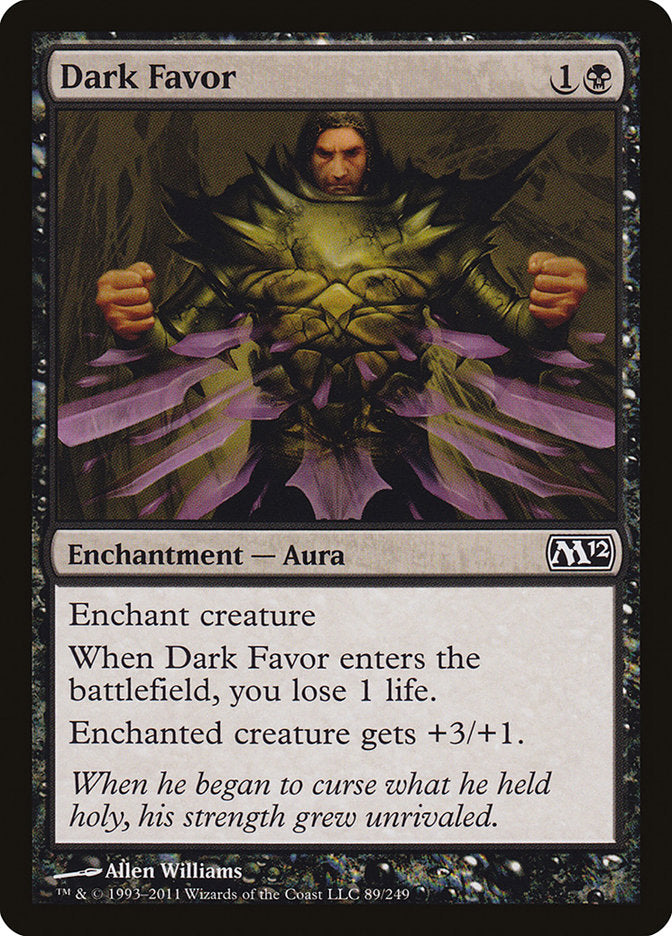 Dark Favor [Magic 2012] | Card Citadel