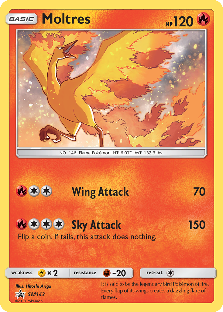 Moltres (SM143) [Sun & Moon: Black Star Promos] | Card Citadel