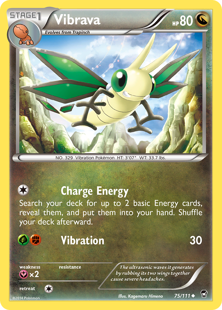 Vibrava (75/111) [XY: Furious Fists] | Card Citadel