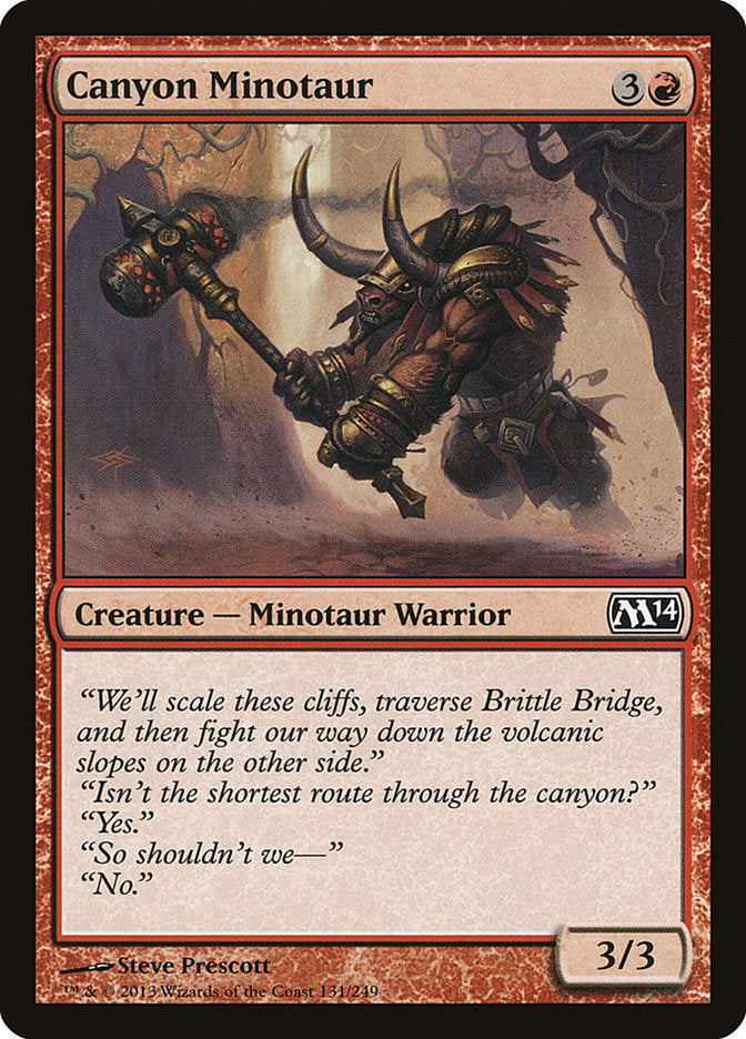 Canyon Minotaur [Magic 2014] | Card Citadel