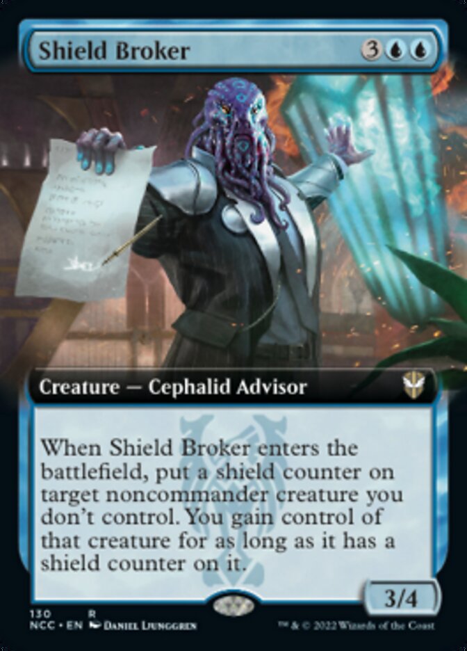 Shield Broker (Extended Art) [Streets of New Capenna Commander] | Card Citadel