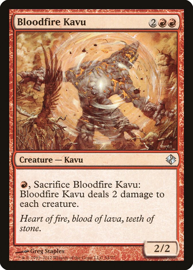 Bloodfire Kavu [Duel Decks: Venser vs. Koth] | Card Citadel