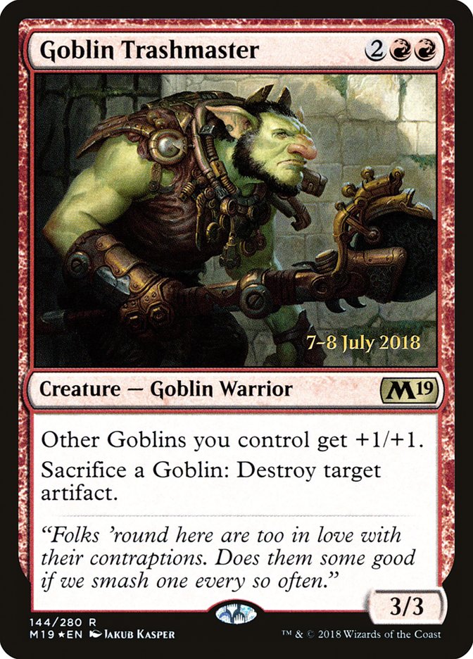 Goblin Trashmaster [Core Set 2019 Promos] | Card Citadel