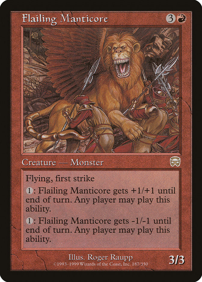 Flailing Manticore [Mercadian Masques] | Card Citadel