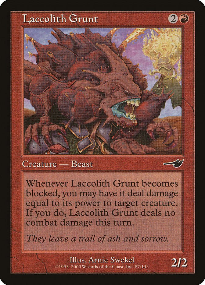 Laccolith Grunt [Nemesis] | Card Citadel