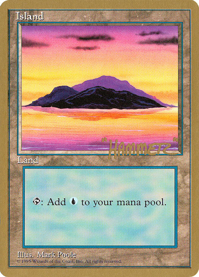 Island (shr368) (Shawn "Hammer" Regnier) [Pro Tour Collector Set] | Card Citadel