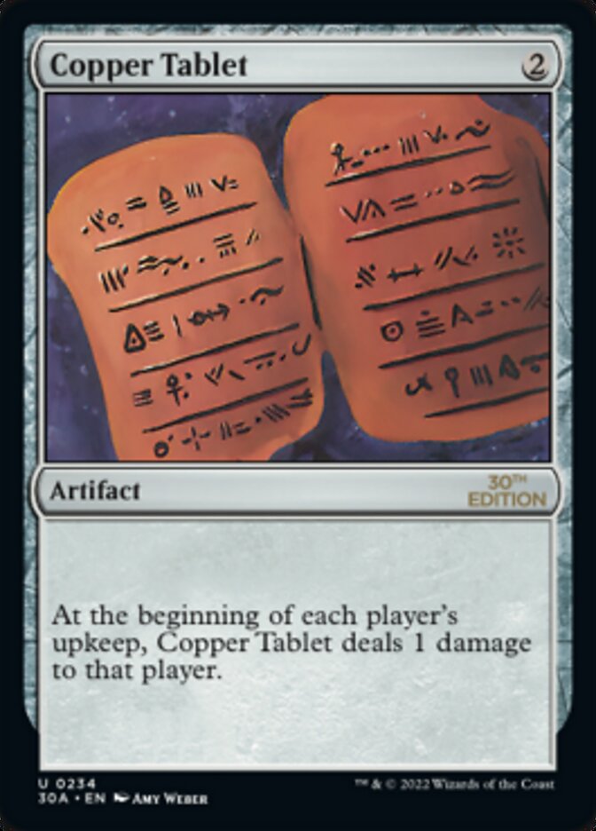 Copper Tablet [30th Anniversary Edition] | Card Citadel