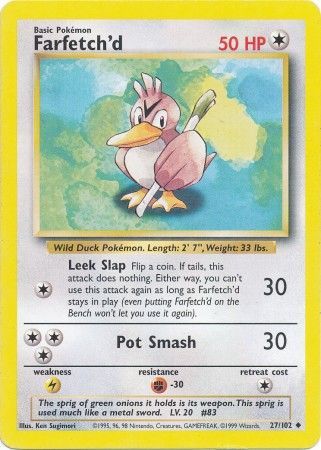 Farfetch'd (27/102) [Base Set Unlimited] | Card Citadel