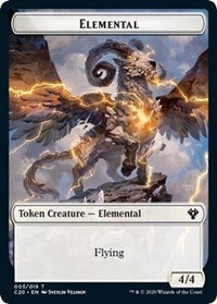 Elemental (003) // Soldier Double-sided Token [Commander 2020 Tokens] | Card Citadel