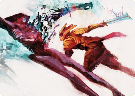 Hexgold Slash Art Card [Phyrexia: All Will Be One Art Series] | Card Citadel