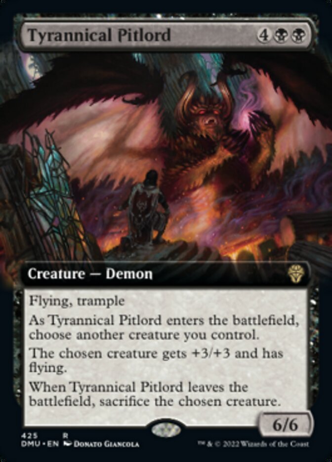 Tyrannical Pitlord (Extended Art) [Dominaria United] | Card Citadel