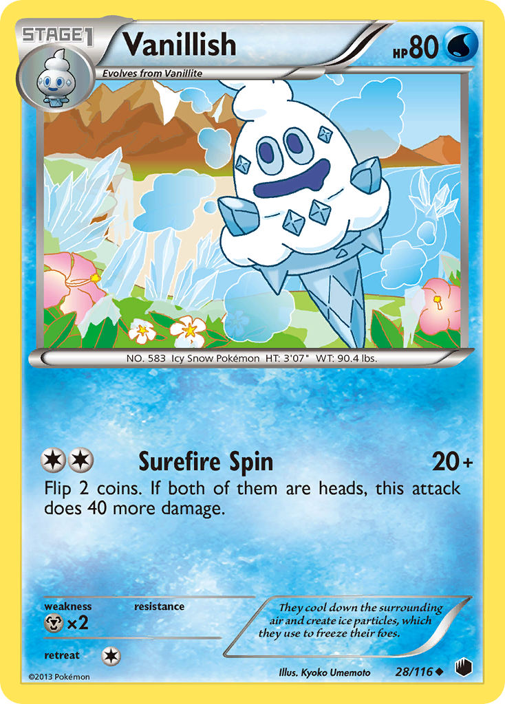 Vanillish (28/116) [Black & White: Plasma Freeze] | Card Citadel