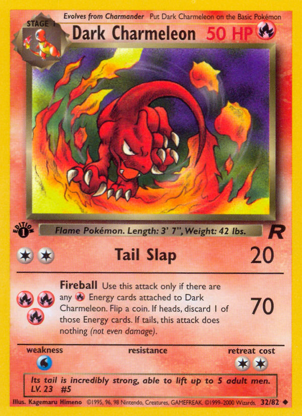 Dark Charmeleon (32/82) [Team Rocket 1st Edition] | Card Citadel