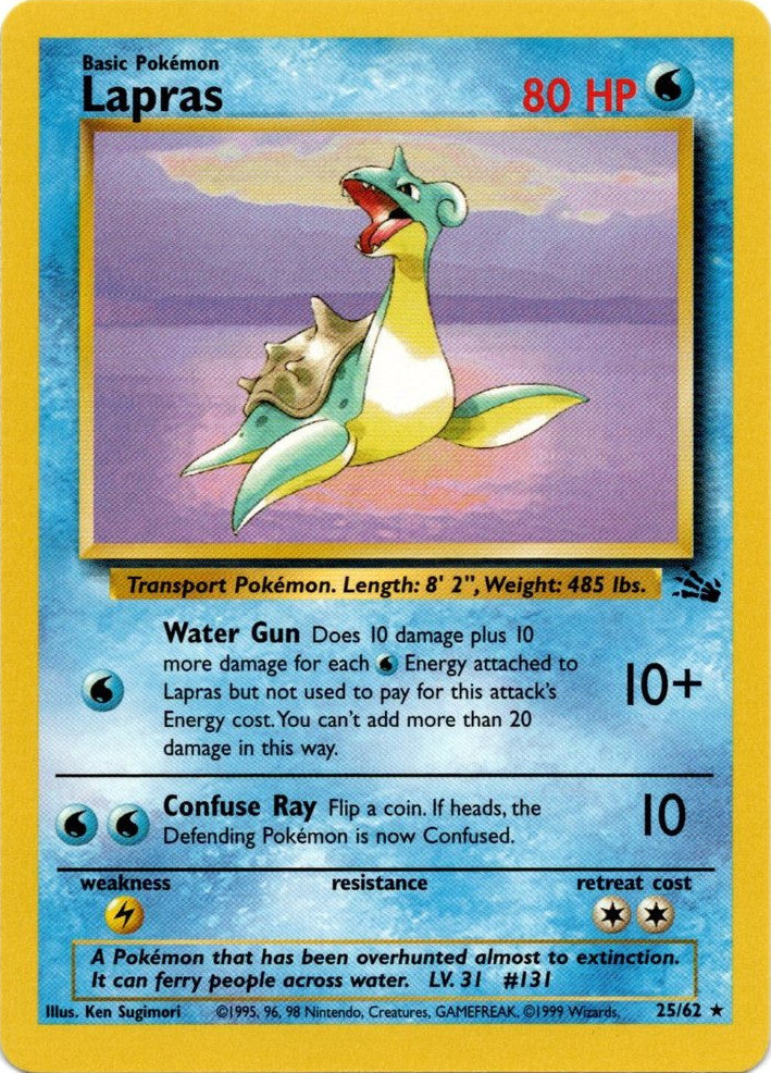 Lapras (25/62) [Fossil Unlimited] | Card Citadel