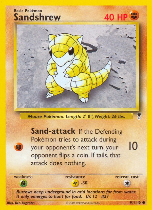 Sandshrew (91/110) [Legendary Collection] | Card Citadel