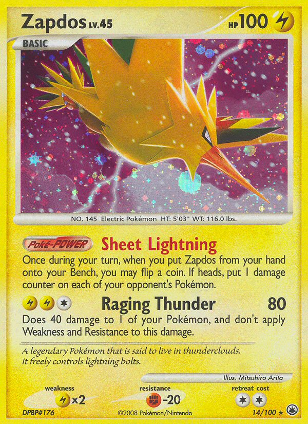 Zapdos (14/100) [Diamond & Pearl: Majestic Dawn] | Card Citadel