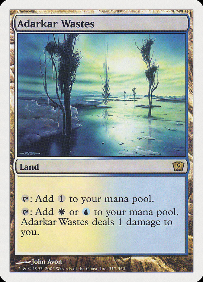 Adarkar Wastes [Ninth Edition] | Card Citadel