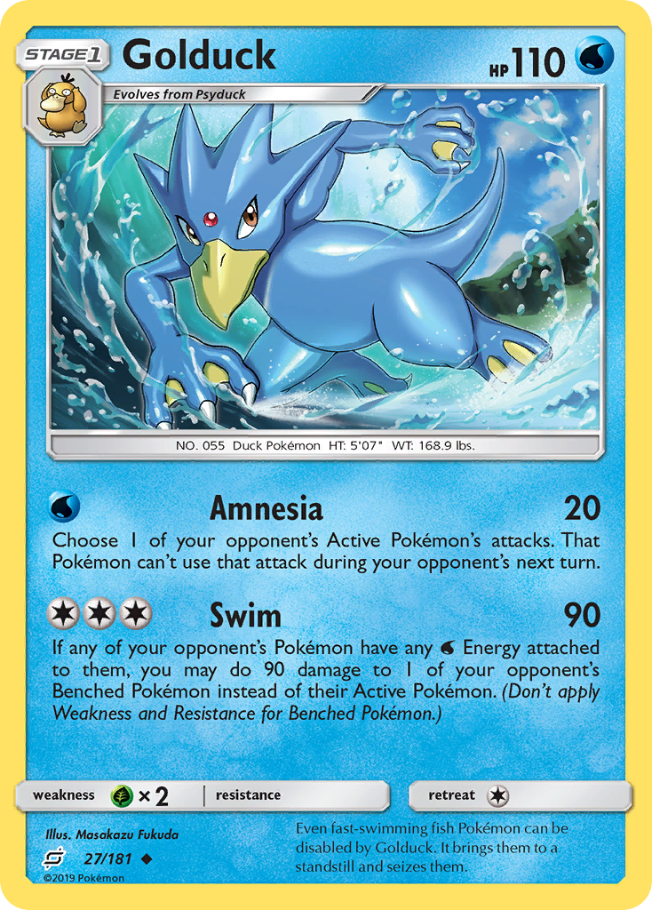 Golduck (27/181) [Sun & Moon: Team Up] | Card Citadel