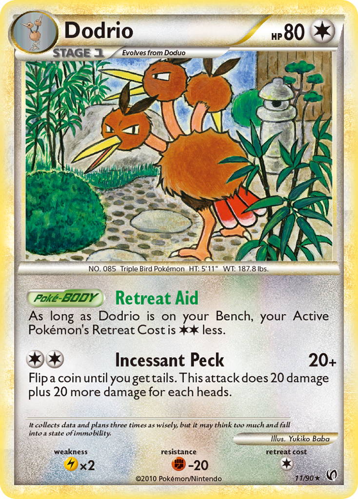 Dodrio (11/90) [HeartGold & SoulSilver: Undaunted] | Card Citadel