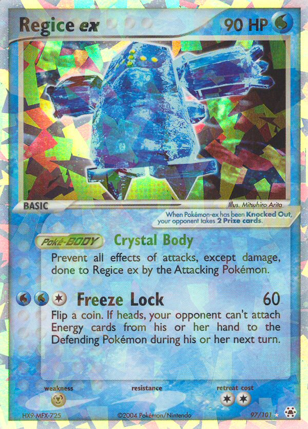 Regice ex (97/101) [EX: Hidden Legends] | Card Citadel