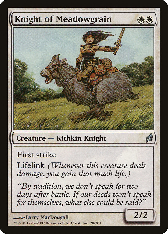 Knight of Meadowgrain [Lorwyn] | Card Citadel