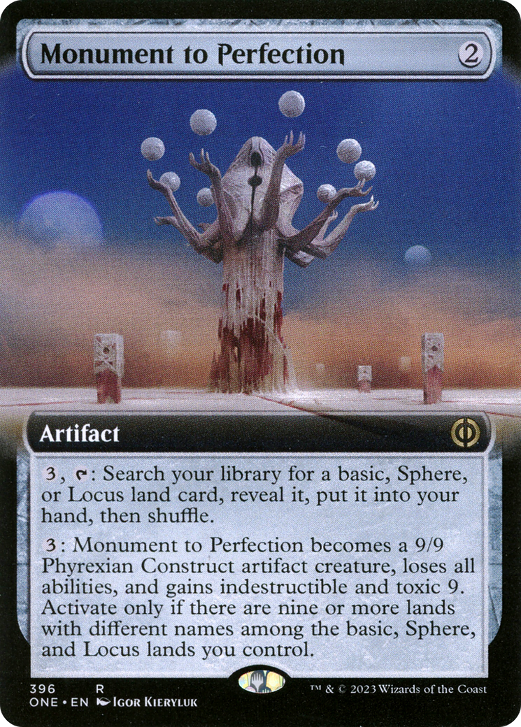 Monument to Perfection (Extended Art) [Phyrexia: All Will Be One] | Card Citadel