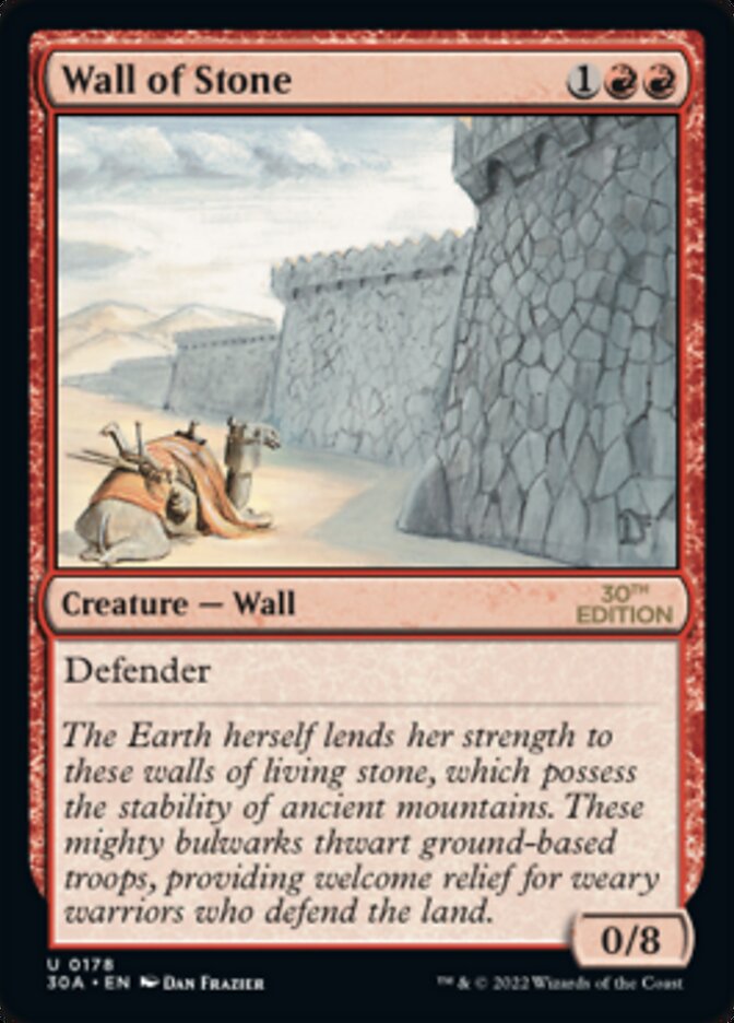 Wall of Stone [30th Anniversary Edition] | Card Citadel