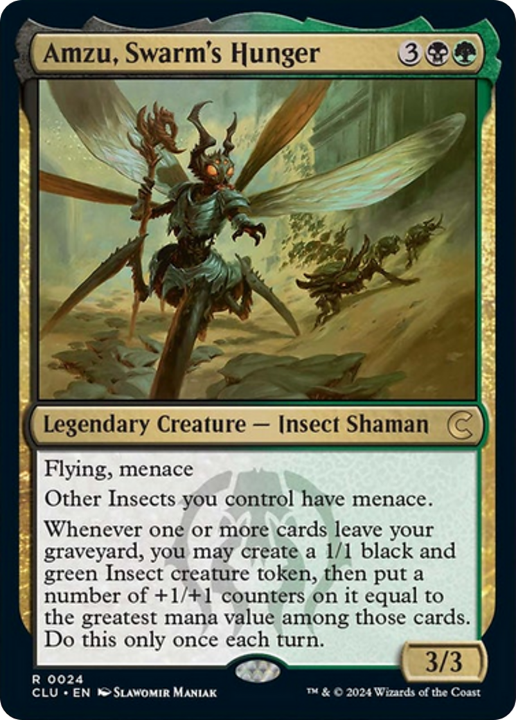 Amzu, Swarm's Hunger [Ravnica: Clue Edition] | Card Citadel