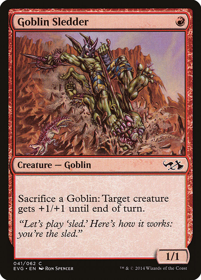 Goblin Sledder (Elves vs. Goblins) [Duel Decks Anthology] | Card Citadel