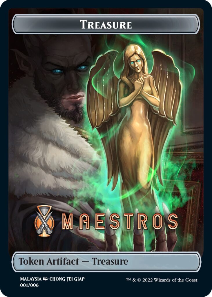 Treasure Token (Maestros) (Southeast Asia Artists) [Streets of New Capenna Tokens] | Card Citadel
