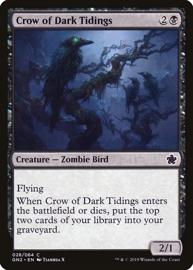 Crow of Dark Tidings [Game Night 2019] | Card Citadel