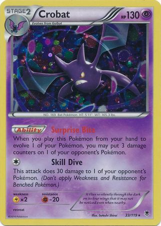 Crobat (33/119) (Cosmos Holo) [XY: Phantom Forces] | Card Citadel