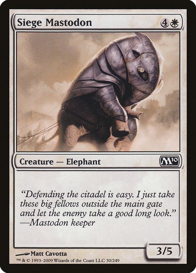 Siege Mastodon [Magic 2010] | Card Citadel