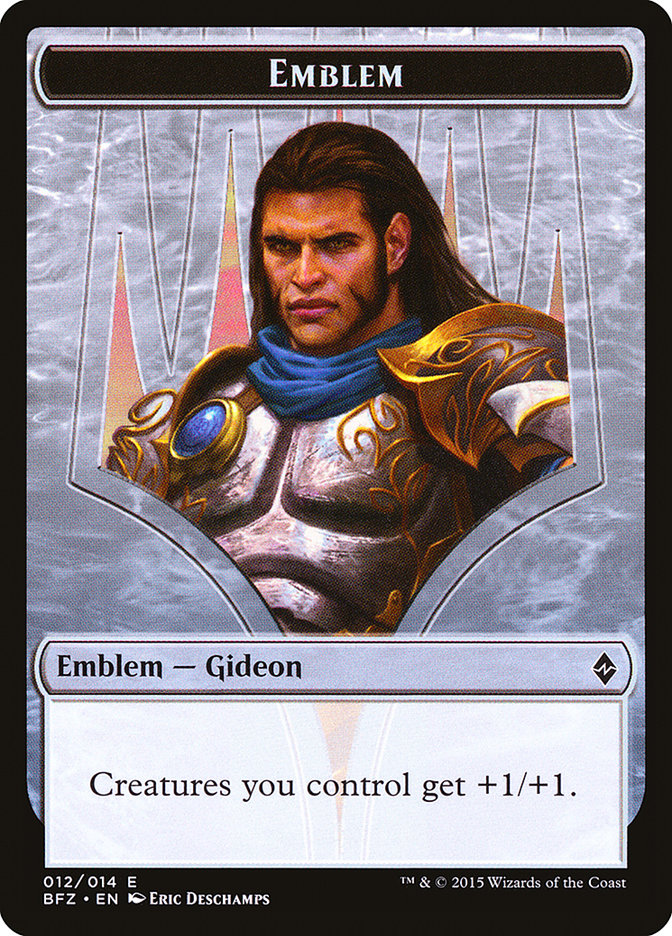 Gideon, Ally of Zendikar Emblem [Battle for Zendikar Tokens] | Card Citadel