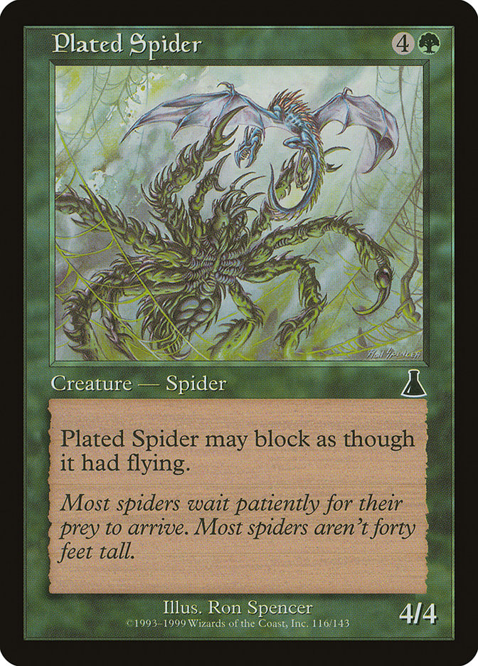 Plated Spider [Urza's Destiny] | Card Citadel