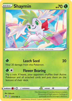 Shaymin (015/185) [Sword & Shield: Vivid Voltage] | Card Citadel