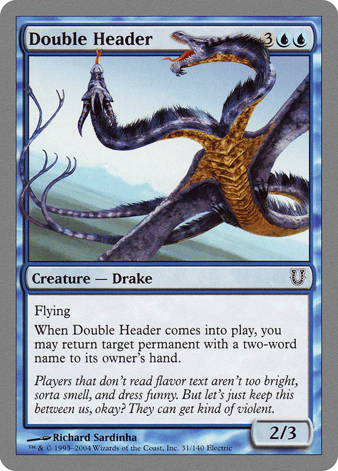 Double Header [Unhinged] | Card Citadel