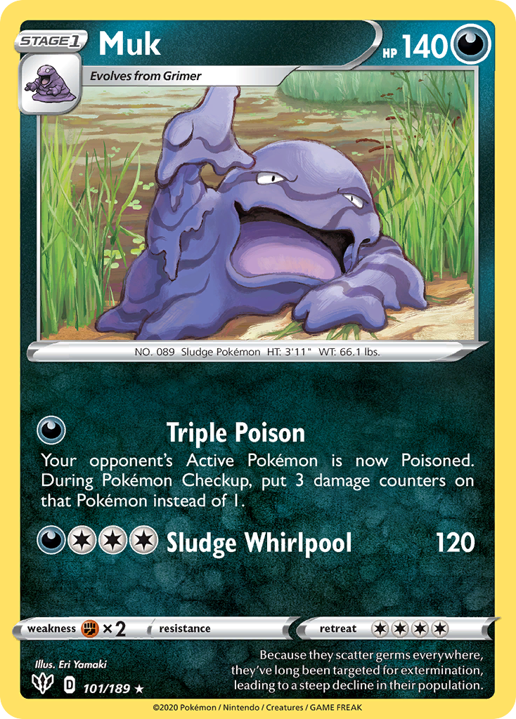 Muk (101/189) [Sword & Shield: Darkness Ablaze] | Card Citadel