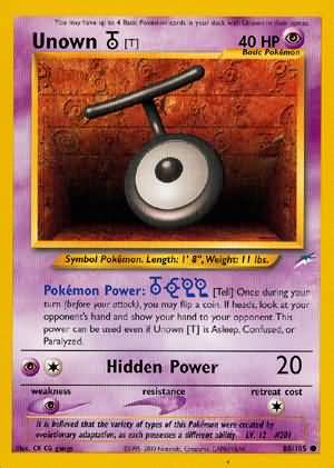 Unown [T] (88/105) [Neo Destiny Unlimited] | Card Citadel