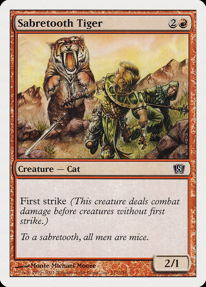 Sabretooth Tiger [Eighth Edition] | Card Citadel