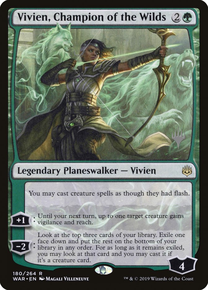 Vivien, Champion of the Wilds [War of the Spark Promos] | Card Citadel