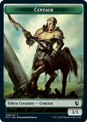 Centaur // Wolf Double-Sided Token [Innistrad: Midnight Hunt Commander Tokens] | Card Citadel