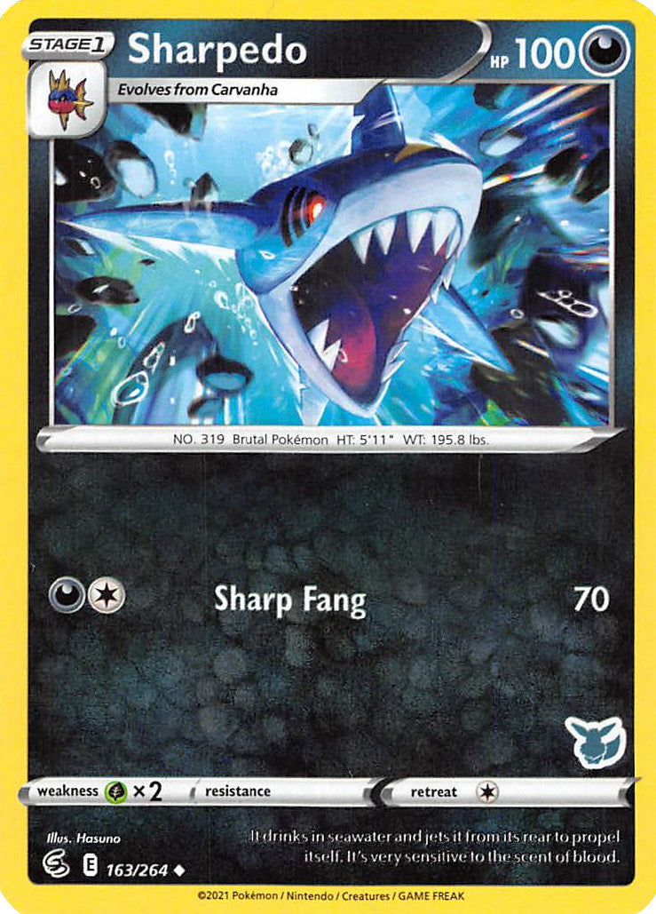 Sharpedo (163/264) (Eevee Deck) [Battle Academy 2022] | Card Citadel