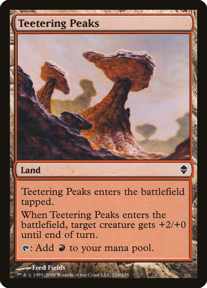 Teetering Peaks [Zendikar] | Card Citadel